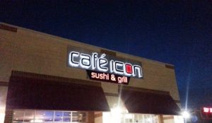 custom lighted storefront sign